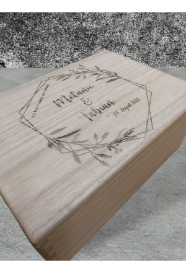 Erinnerungskiste Hochzeit mit Wunschmo..