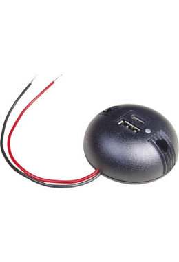 PRO CAR Runde Aufbau-Steckdose USB Dop..