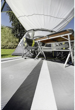 Brunner - Vorzelttepich Kinetic - grau..