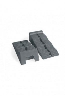 Fiamma - Auffahrkeil Level Up - 2 Stck. inkl. Tasche - 5 t - grau