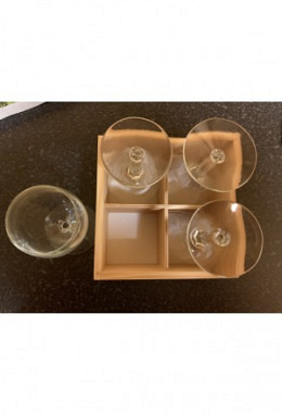 Swisscamper - Gläserset Holzkiste 18 c..