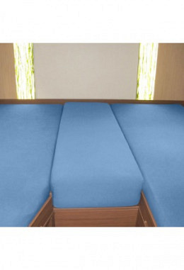 Fixleintuch-Set 3-teilig stahlblau 