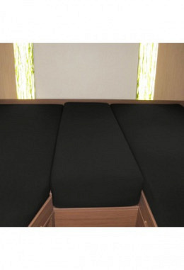 Fixleintuch-Set 3-teilig schwarz