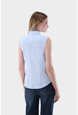 Ärmellose Hemdbluse