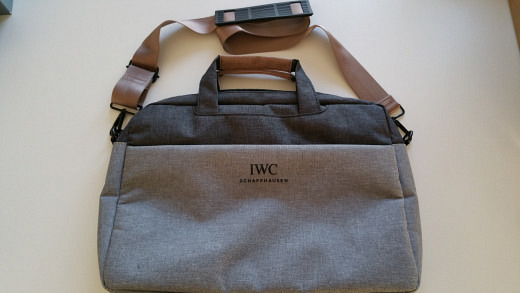 IWC - notebook bag grey (almost new)