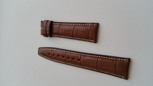 IWC new brown croco strap (20mm; normal length) 