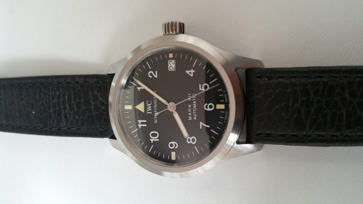 IWC Pilot Mark 12 / XII Tritium (mint / full set / IWC service)