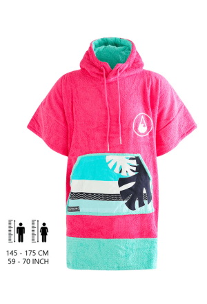 Bambus-Poncho Pink Wave