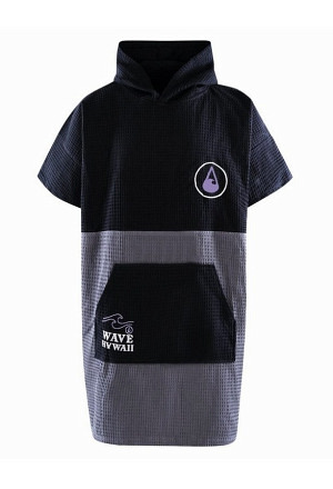 Travel Poncho El Yaque, Baumwolle Waffle Piquee