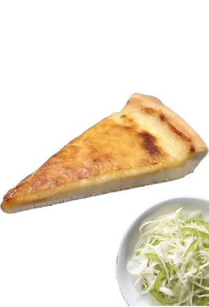 Käthis Käsekuchen mit Chabissalat