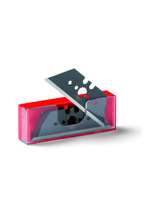 Trapezklingen im Sicherheitsspender schwarz (100 Ersatzklingen)