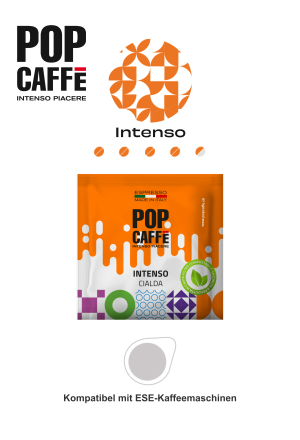 POP caffè Intenso Pad / Karton á 150 Pads / Kompatibel mit..