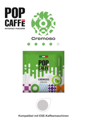 POP caffè Cremoso Pad / Karton á 150 Pads / Kompatibel mit..