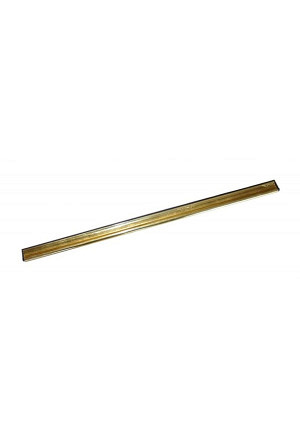 BRASS Fensterabzieher-Schiene + Gummi 35 cm