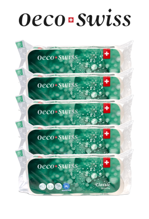 Toilettenpapier Oeco Swiss Classic 5x Pack à 10 Rollen