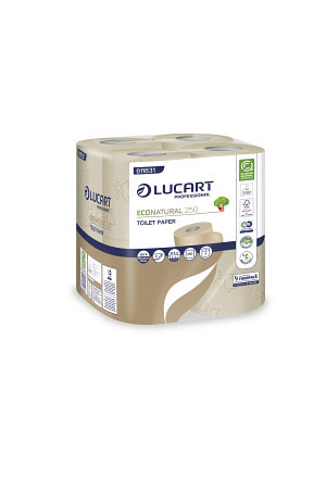 Lucart EcoNatural 250 Toilettenpapier Kleinrollen