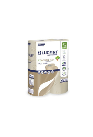 Lucart EcoNatural 400 Toilettenpapier Kleinrollen