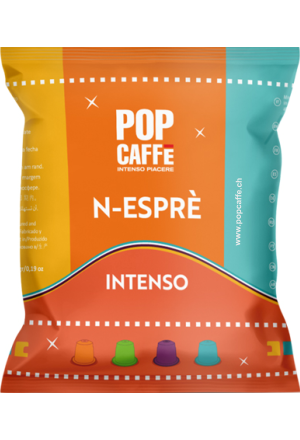 POP caffè Intenso / Karton à 100 Kapseln / Kompatibel mit ..
