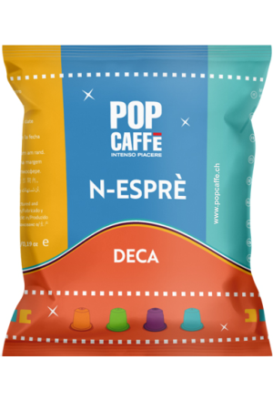 POP caffè Deca / Karton á 100 Kapseln / Kompatibel mit Nes..