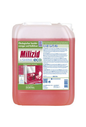 MILIZID SHINE ECO Sanitärreiniger und Kalklöser 10 Liter Bidon 