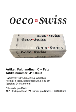 Oeco Swiss Falthandtuch C-Falz