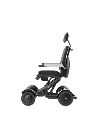 Elektrischer Rollstuhl mit Niveauausgleich und Mecanum Räder