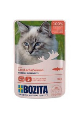 Bozita - sachet de gelée chat - saumon - 85g