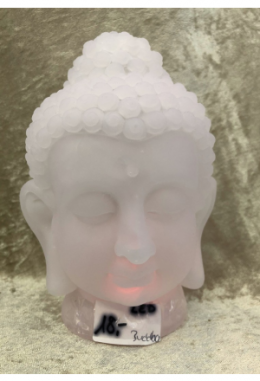 Thai Buddha Kopf  Kunststoff  LED Farb..