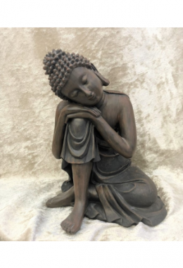 Thai Buddha braun Holz    Betrachtung