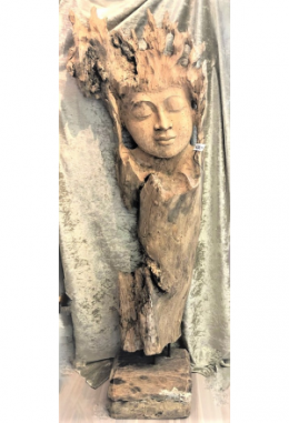 Skulptur  schlafendes  Gesicht