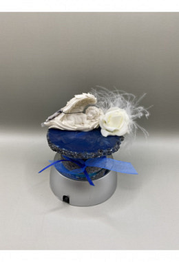 Engel auf Achatscheibe LED