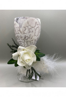 Windlicht Glas Carpe Diem