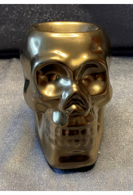 Skull Duftlampe metallic