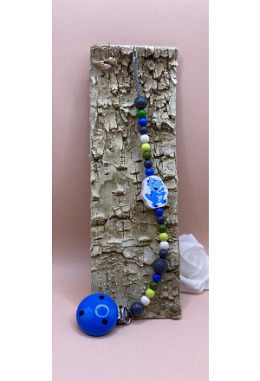 Nuggikette  Dino blau