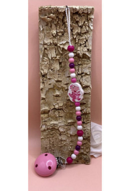 Nuggikette  rosa Dino