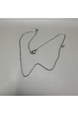 Edelstahl Halskette silber 1