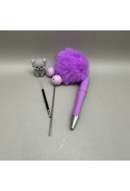 Kugelschreiber  mit Fell Katze 12