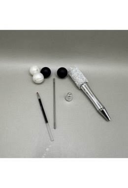 Kugelschreiber Delux  silber 25
