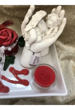 Engel auf weissem Porzellan   