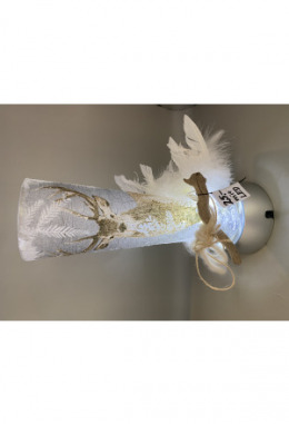 Windlicht Glas Hirsch