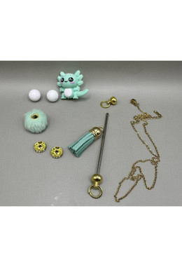 Halskette  gold  Axolotl  2