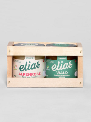 2er Geschenkset Alpenrose & Wald cremig