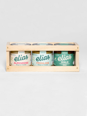 3er Geschenkset Alpenrose Frühling & Wald cremig