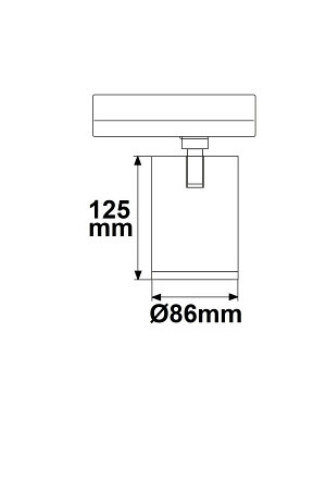 3-Phasen Schienen-Strahler, 35W, 60°, schwarz matt, 4000K,..