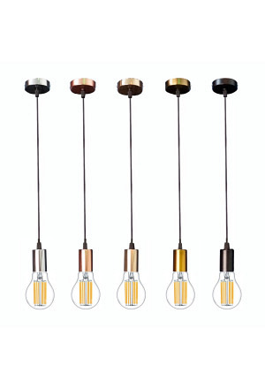 Schnurpendel mit Textilkabel, E27 Sockel