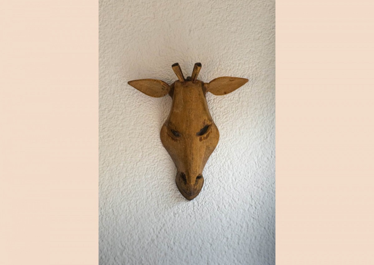 Afrika Holz-Giraffenkopf