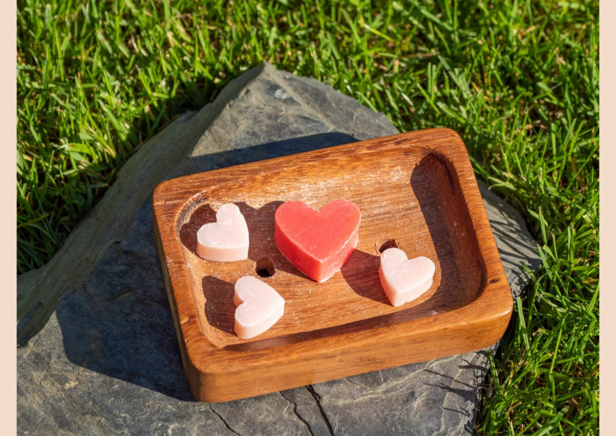 Holz Seifenschale aus Afrika