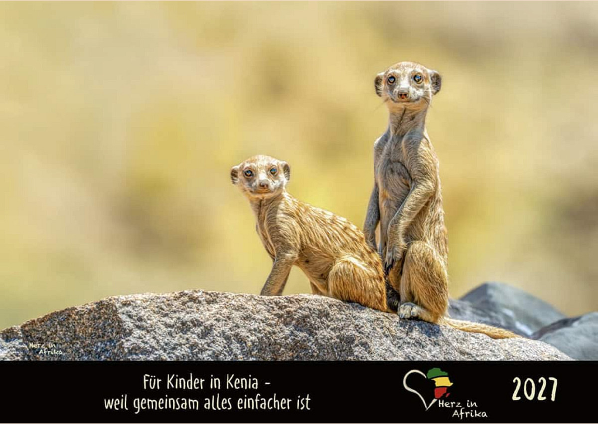 Benefiz Afrika Wandkalender 2027  "Herz in Afrika"