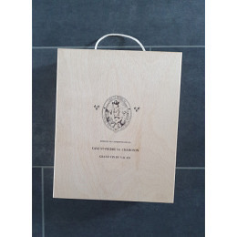 Weinkiste Holz für 3 Flaschen