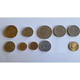 Spanien Pesetas Set 1975-1998 inkl. 1 ..